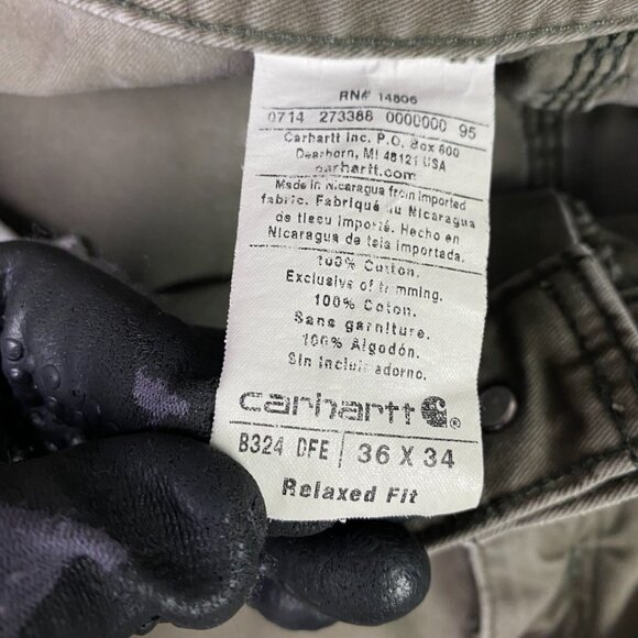 Carhartt Relaxed Fit Washed Twill Utility Work Pants Men's 36 x 34 Fit 36 x 32 - Picture 7 of 12